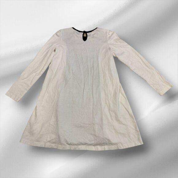 Bonnie Jean Girls Dress – Black & White Long Sleeve Dress - Size 10 - Picture 2 of 3